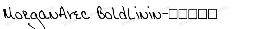 MorganAvec BoldLinin字体转换